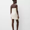 Rochie mini împletită fără umeri Rochie mini împletită fără umeri