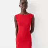 Rochie mini texturată cu spatele deschis