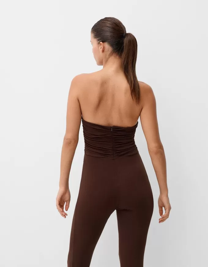 Salopetă cu decupaj bandeau Salopetă cu decupaj bandeau
