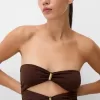Salopetă cu decupaj bandeau Salopetă cu decupaj bandeau