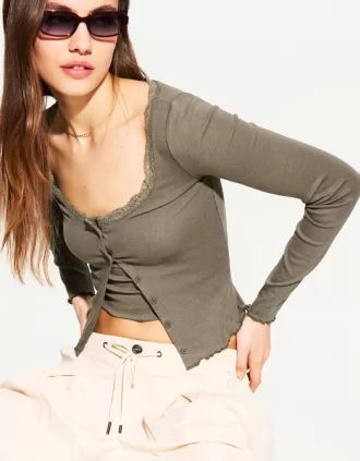 Set cardigan și top