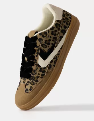 Tenisi retro cu imprimeu animal