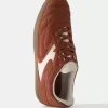 Tenisi retro din piele despicată Tenisi retro din piele despicată