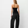 Top bandeau cu bijuterie