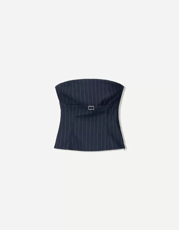 Top bandeau cu centură Top bandeau cu centură