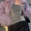 Top bandeau cu fir metalic cu orificii laterale