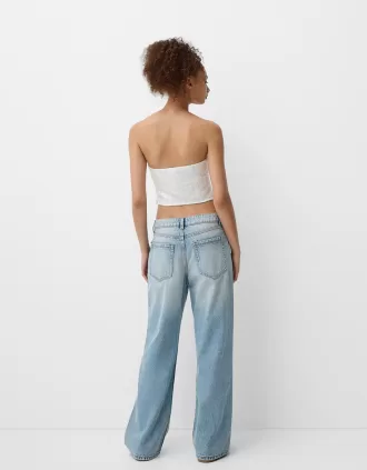 Top bandeau cu strasuri