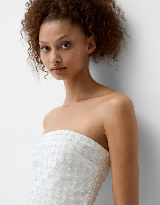 Top bandeau cu strasuri Top bandeau cu strasuri