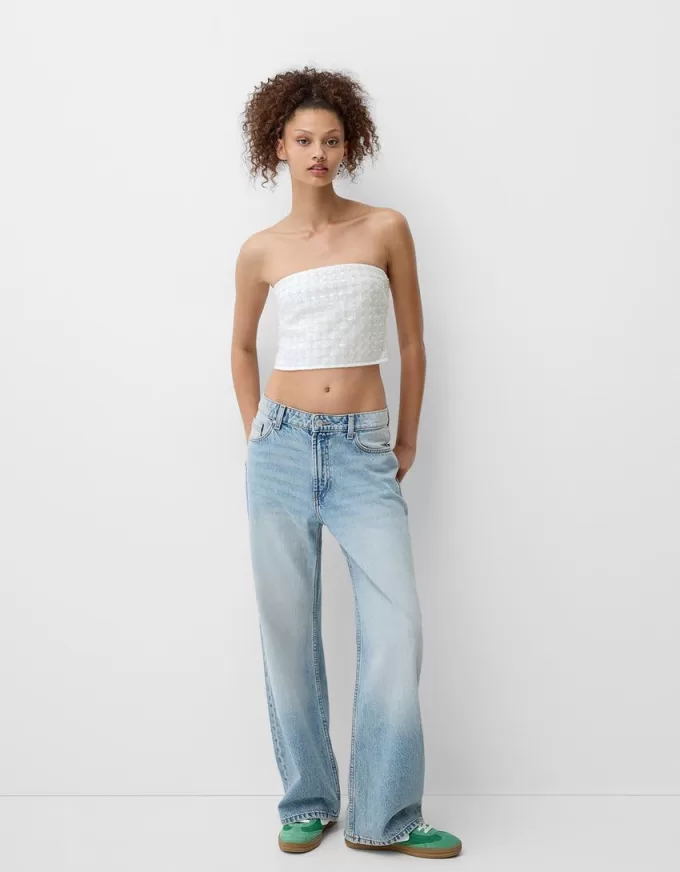 Top bandeau cu strasuri Top bandeau cu strasuri