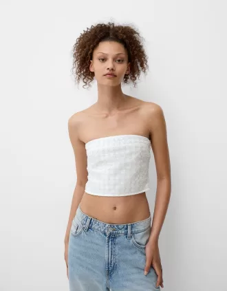 Top bandeau cu strasuri