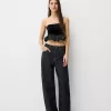 Top bandeau din catifea Top bandeau din catifea