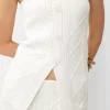 Top bandeau tricot cablu Top bandeau tricot cablu