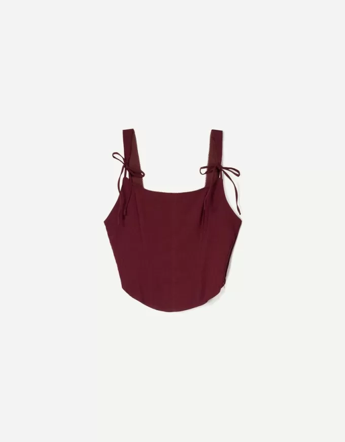 Top corset cu fundite Top corset cu fundite