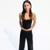 Top corset din dantela SERIA BERSHKA