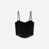 Top corset din dantela SERIA BERSHKA