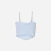 Top corset din dantela SERIA BERSHKA