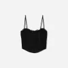 Top corset din dantela SERIA BERSHKA