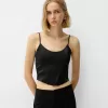 Top corset din satin Top corset din satin