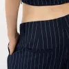 Top cu bandă cu fir metalic cu decolteu în formă de inimă