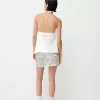 Top cu halter brodat Top cu halter brodat