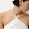 Top cu halter brodat Top cu halter brodat