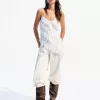 Top cu volane asimetric SERIA BERSHKA