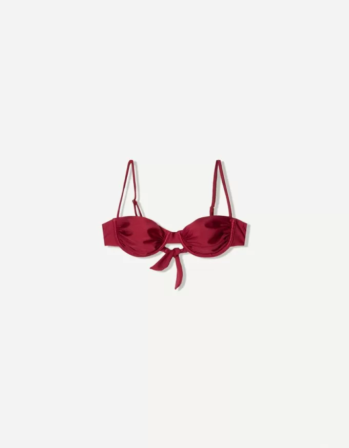 Top de bikini burgundy adunat Top de bikini burgundy adunat