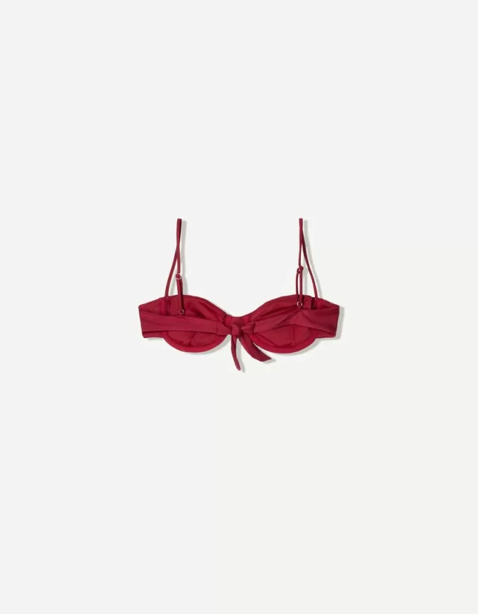Top de bikini burgundy adunat Top de bikini burgundy adunat