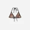 Top de bikini reversibil cu imprimeu animal Top de bikini reversibil cu imprimeu animal
