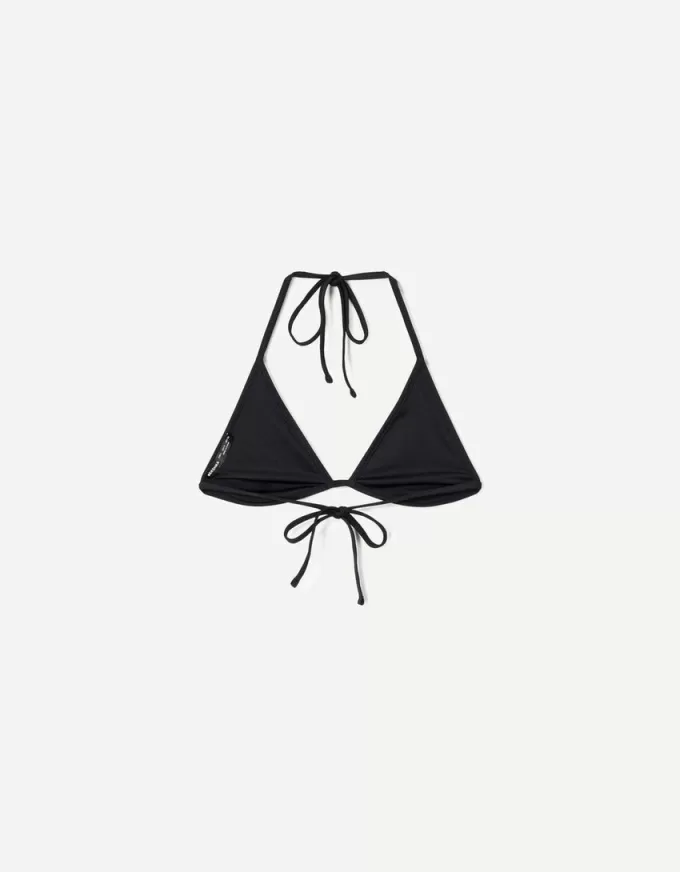 Top de bikini reversibil cu imprimeu animal Top de bikini reversibil cu imprimeu animal