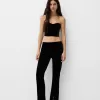 Top de catifea inspirat de corseteria