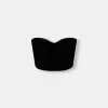 Top de catifea inspirat de corseteria