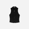 Top din poplin cu fermoar Top din poplin cu fermoar