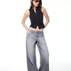 Top din poplin cu fermoar Top din poplin cu fermoar