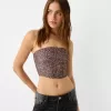 Top tip bandeau cu tiv răsucit