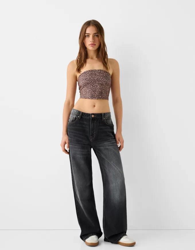 Top tip bandeau cu tiv răsucit