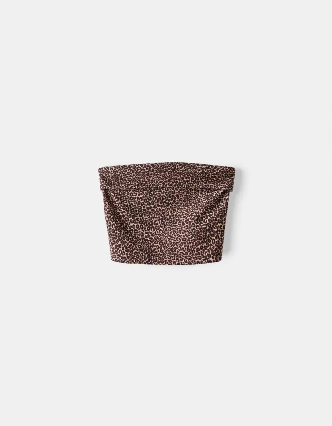 Top tip bandeau cu tiv răsucit