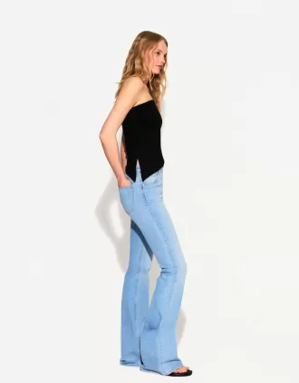 Top tip bandeau cu volan