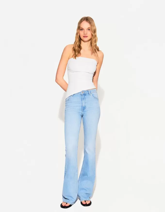 Top tip bandeau cu volan Top tip bandeau cu volan
