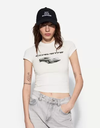 Tricou Corvette cu maneca scurta