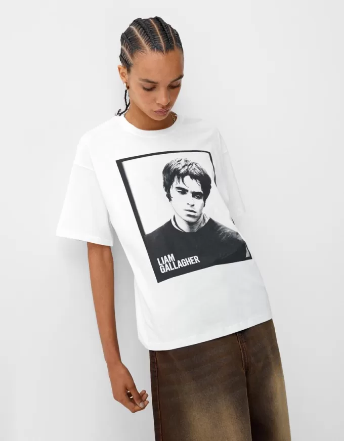 Tricou Liam Gallagher cu maneca scurta Tricou Liam Gallagher cu maneca scurta