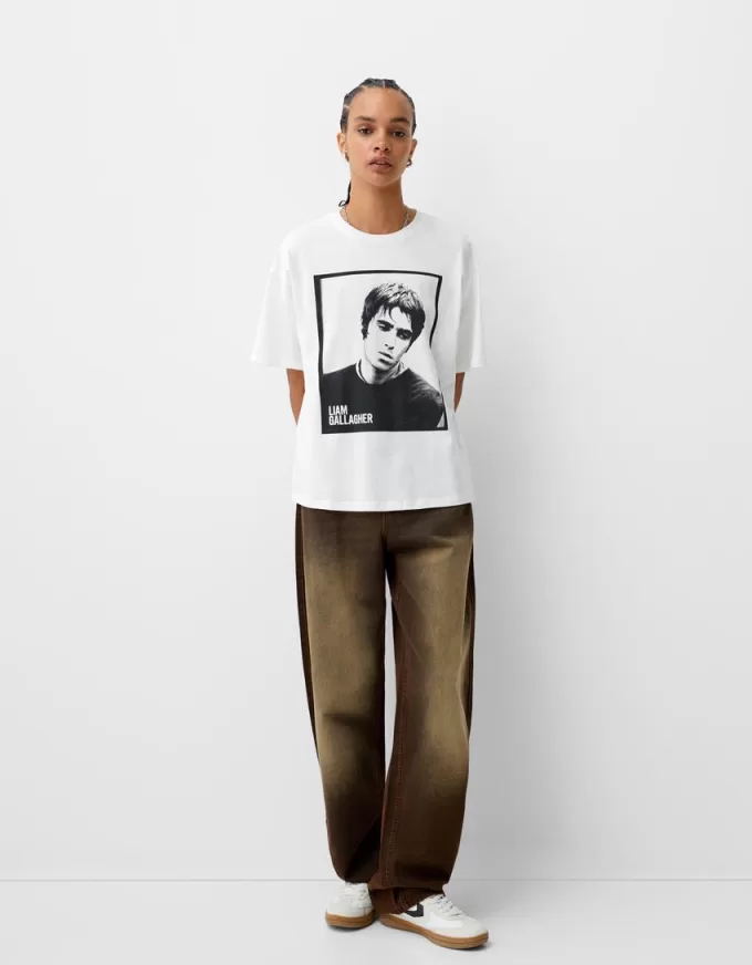 Tricou Liam Gallagher cu maneca scurta Tricou Liam Gallagher cu maneca scurta