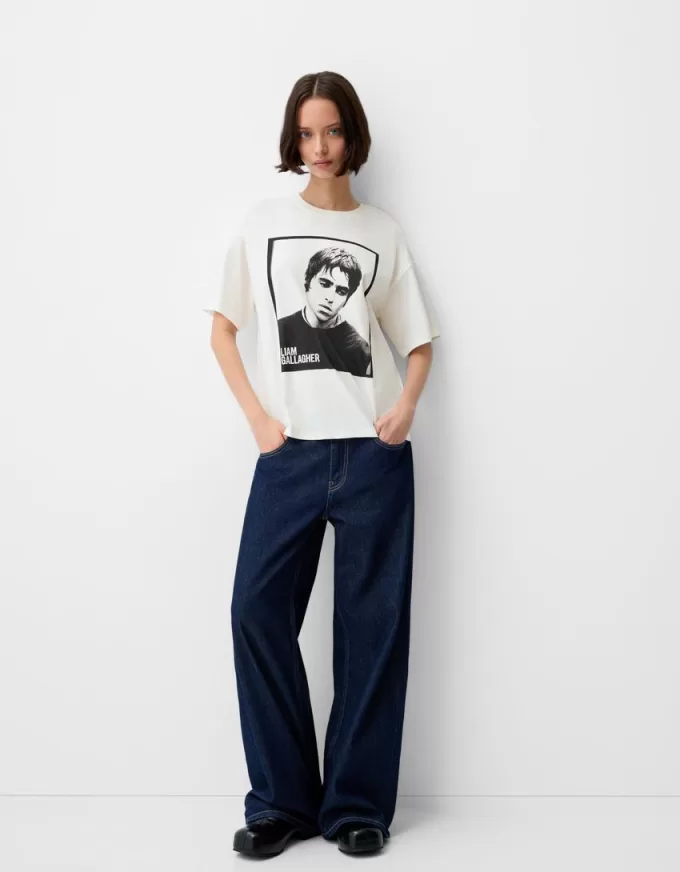 Tricou Liam Gallagher cu maneca scurta Tricou Liam Gallagher cu maneca scurta