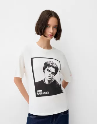 Tricou Liam Gallagher cu maneca scurta