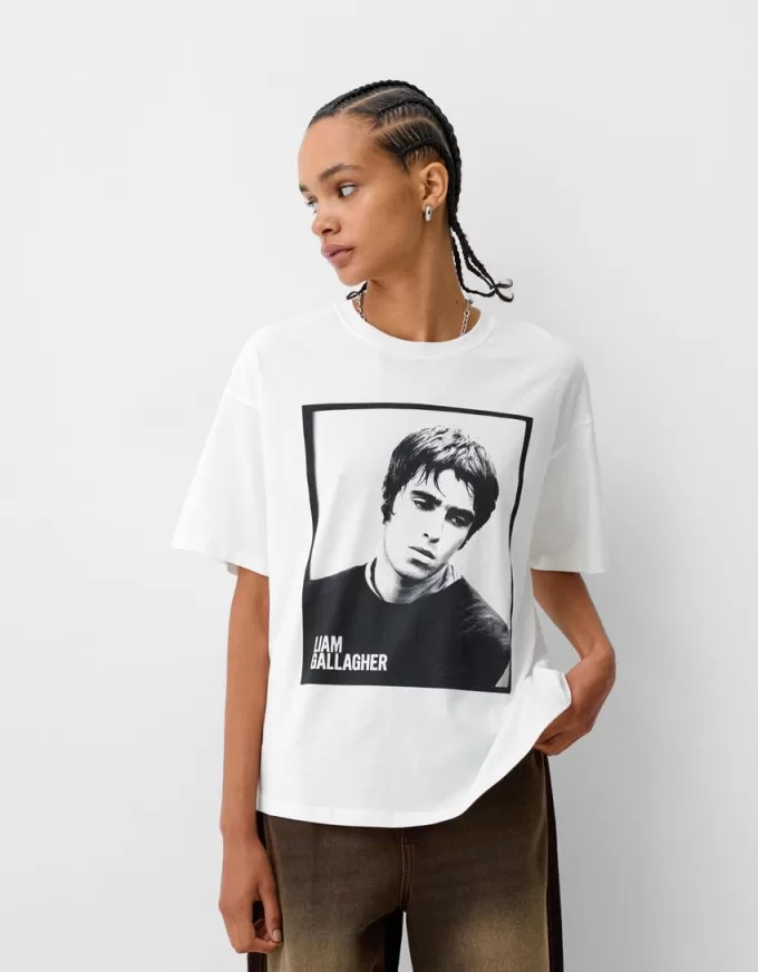 Tricou Liam Gallagher cu maneca scurta Tricou Liam Gallagher cu maneca scurta