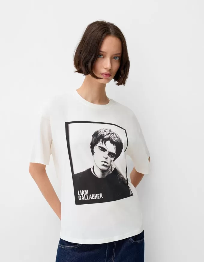 Tricou Liam Gallagher cu maneca scurta Tricou Liam Gallagher cu maneca scurta