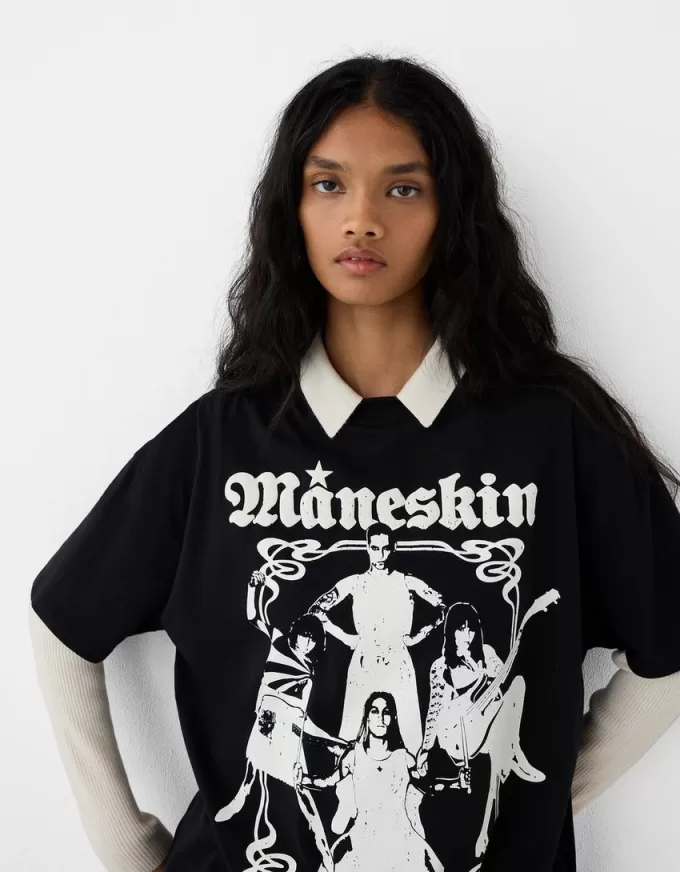 Tricou Måneskin cu mânecă scurtă