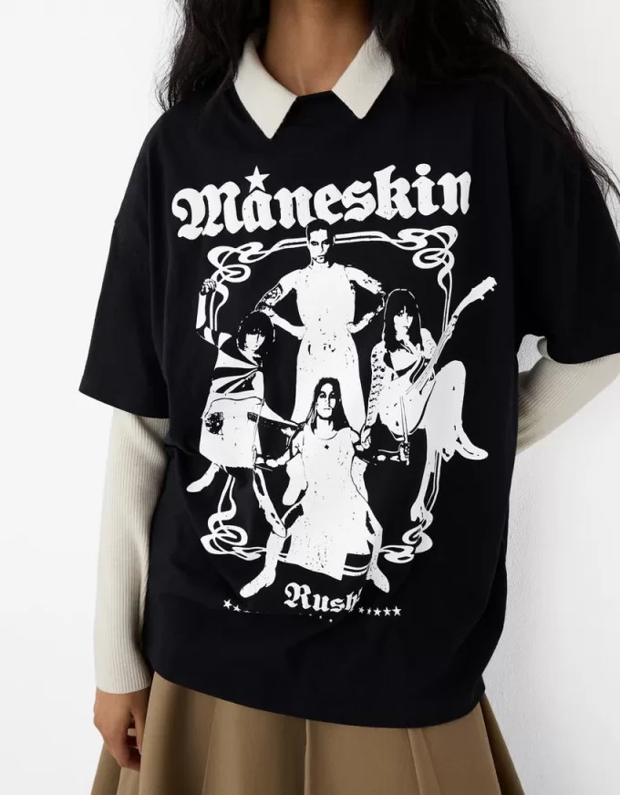 Tricou Måneskin cu mânecă scurtă