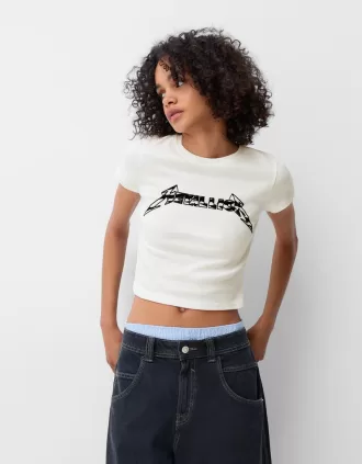 Tricou Metallica cu mânecă scurtă