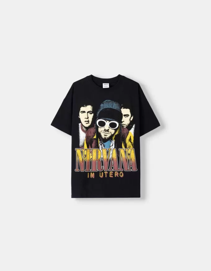 Tricou Nirvana cu maneca scurta